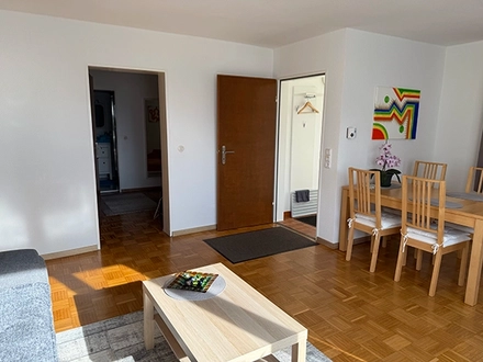 Wohnraum sicht Schlafraum